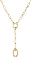 Adornia Tarnish Resistant 18K Gold Plated Y-Necklace