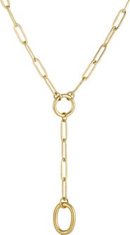 Adornia Tarnish Resistant 18K Gold Plated Y-Necklace