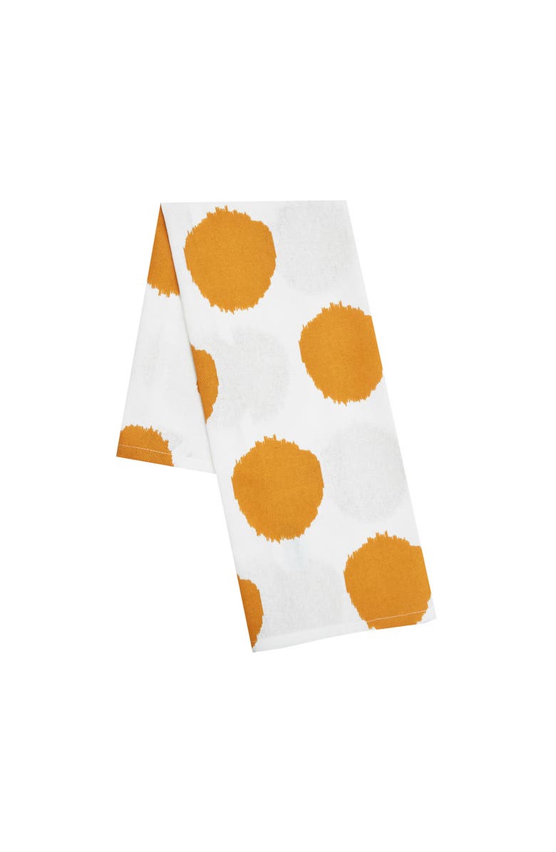 carol & frank Ochre Dot Towel, Alternate, color, Yellow