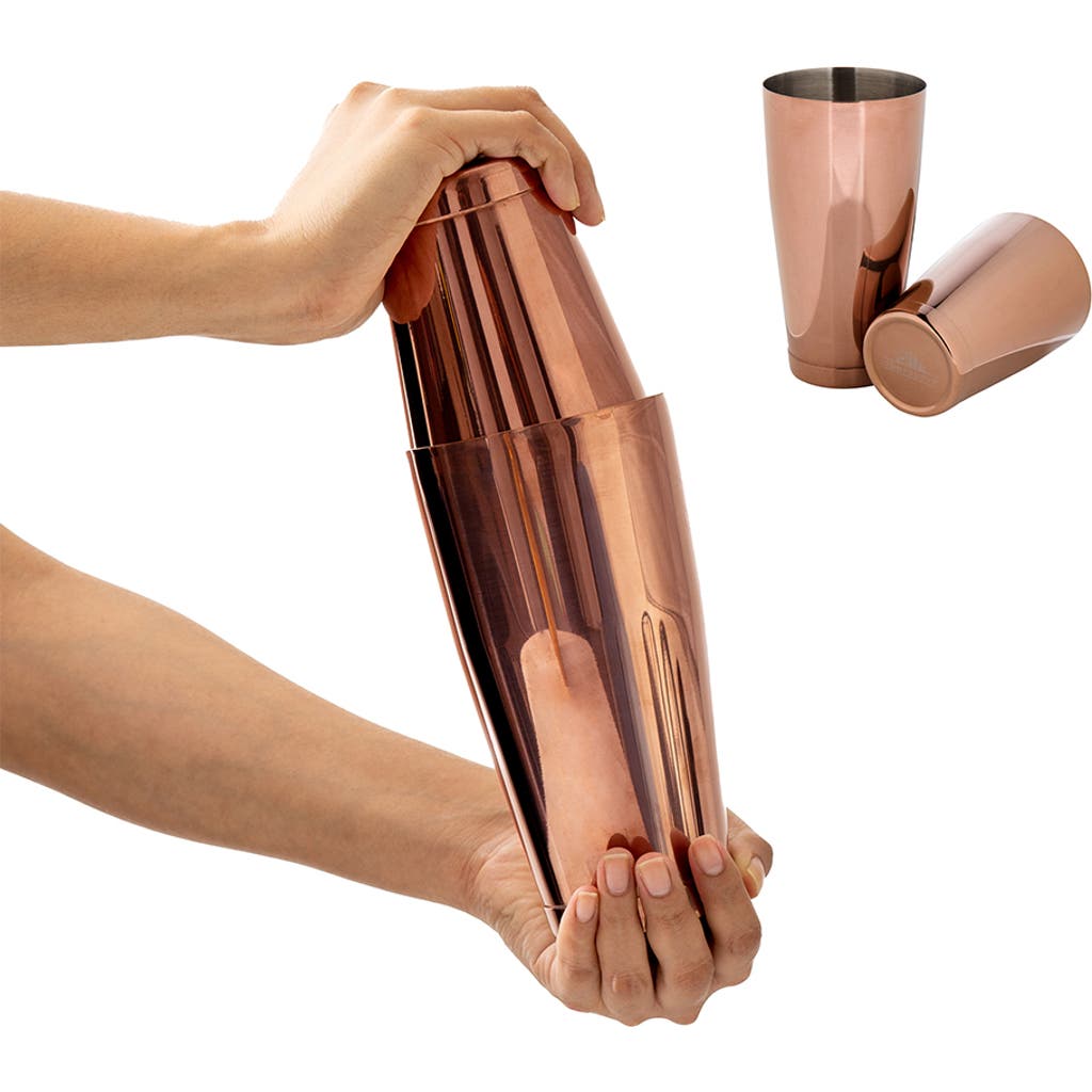 A Bar Above Antique Copper Boston Cocktail Shaker Set, Weighted  product