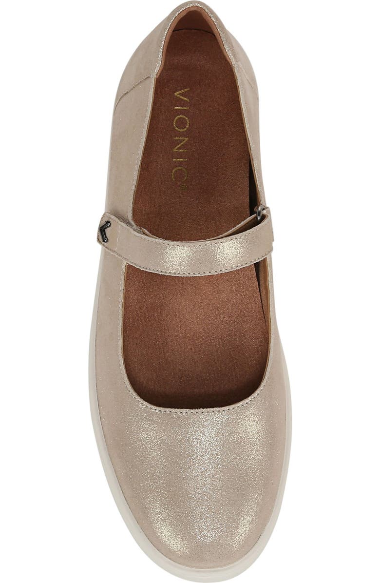 Vionic Uptown Mary Jane, Alternate, color, Gold Met Leather