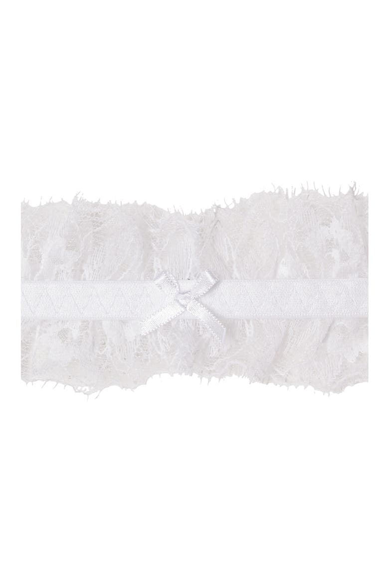 Mascarade Lace Garter, Alternate, color, WHITE