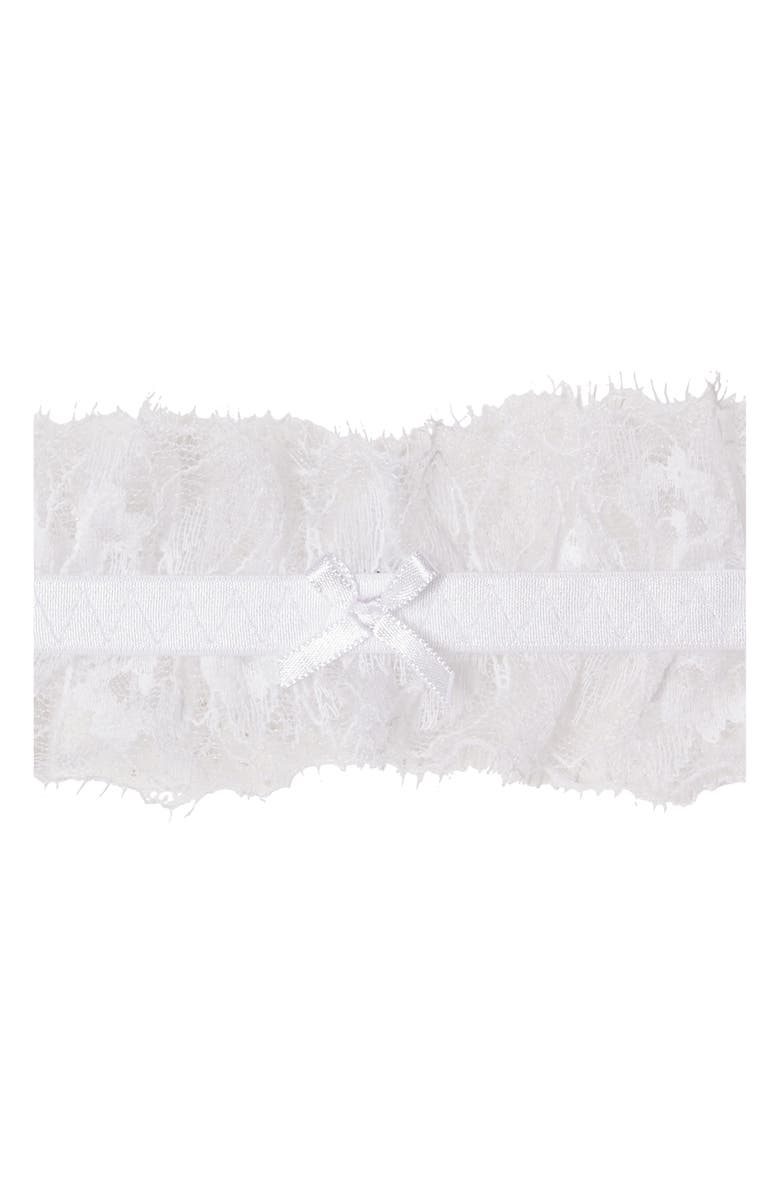 Etam Mascarade Lace Garter, Alternate, color, White