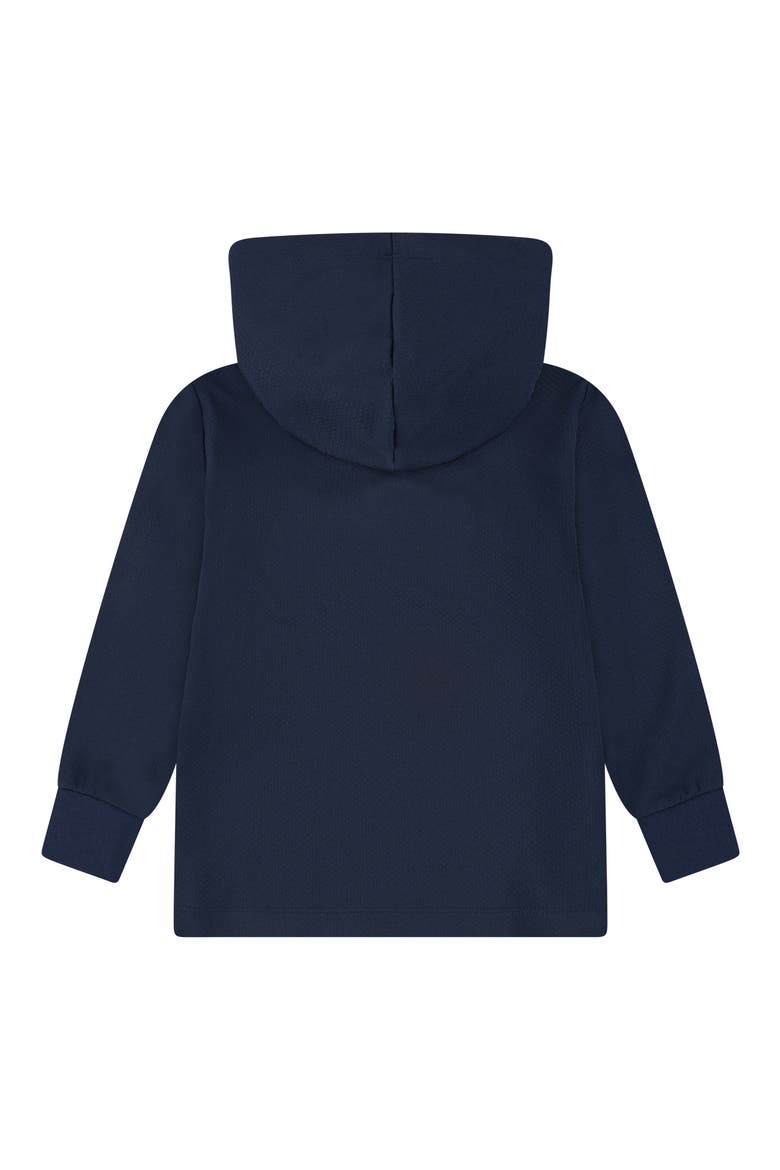 Kids' Sport Print Hooded Long Sleeve T-Shirt, Alternate, color, MIDNIGHT NAVY