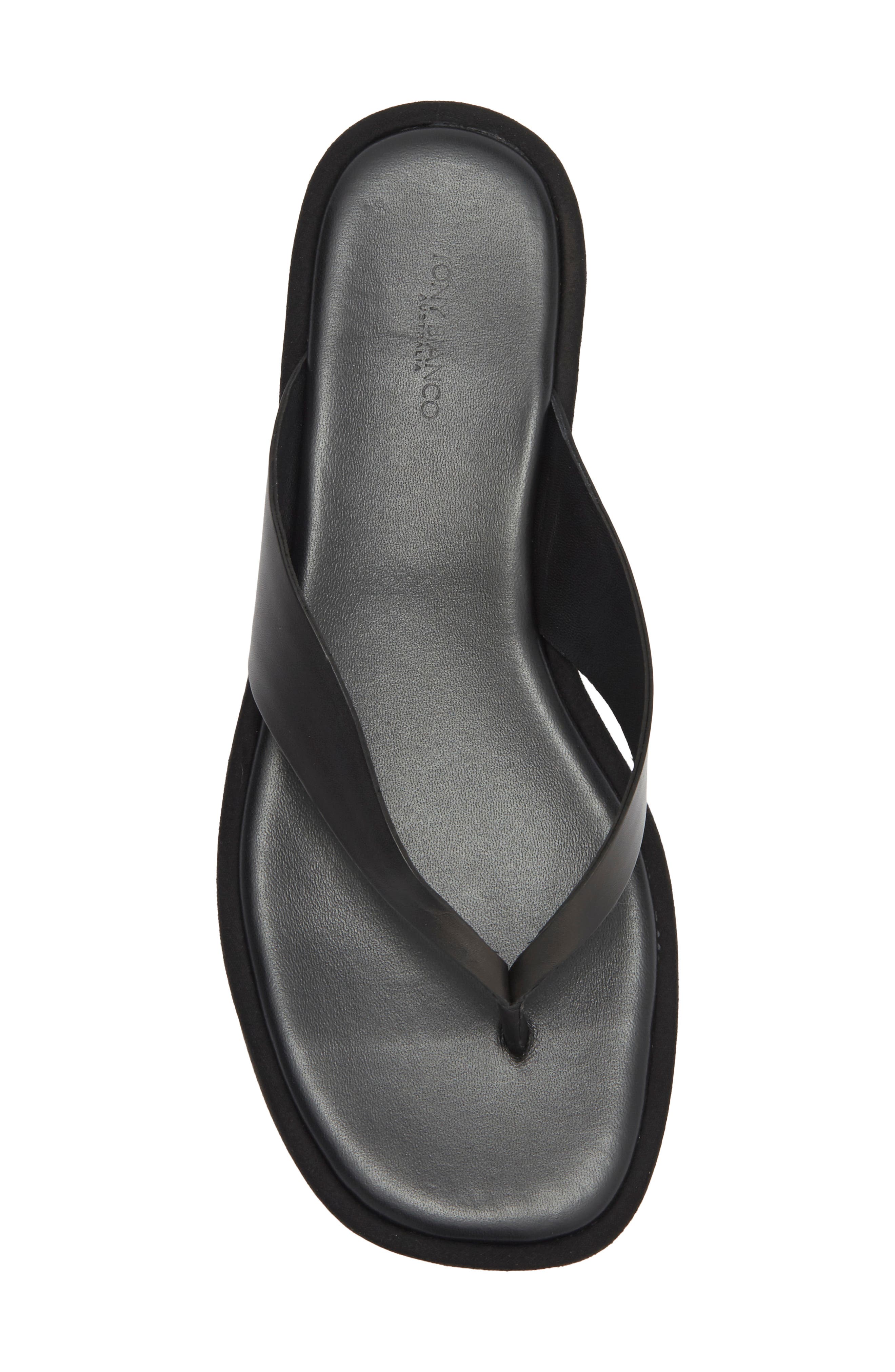 Kyra Platform Wedge Flip Flop, Alternate, color, BLACK COMO