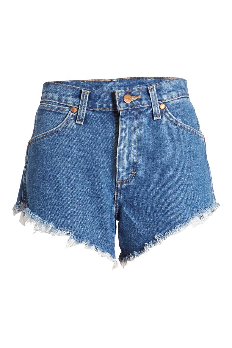 Heritage Cutoff Denim Shorts, Alternate, color, DARK STONE