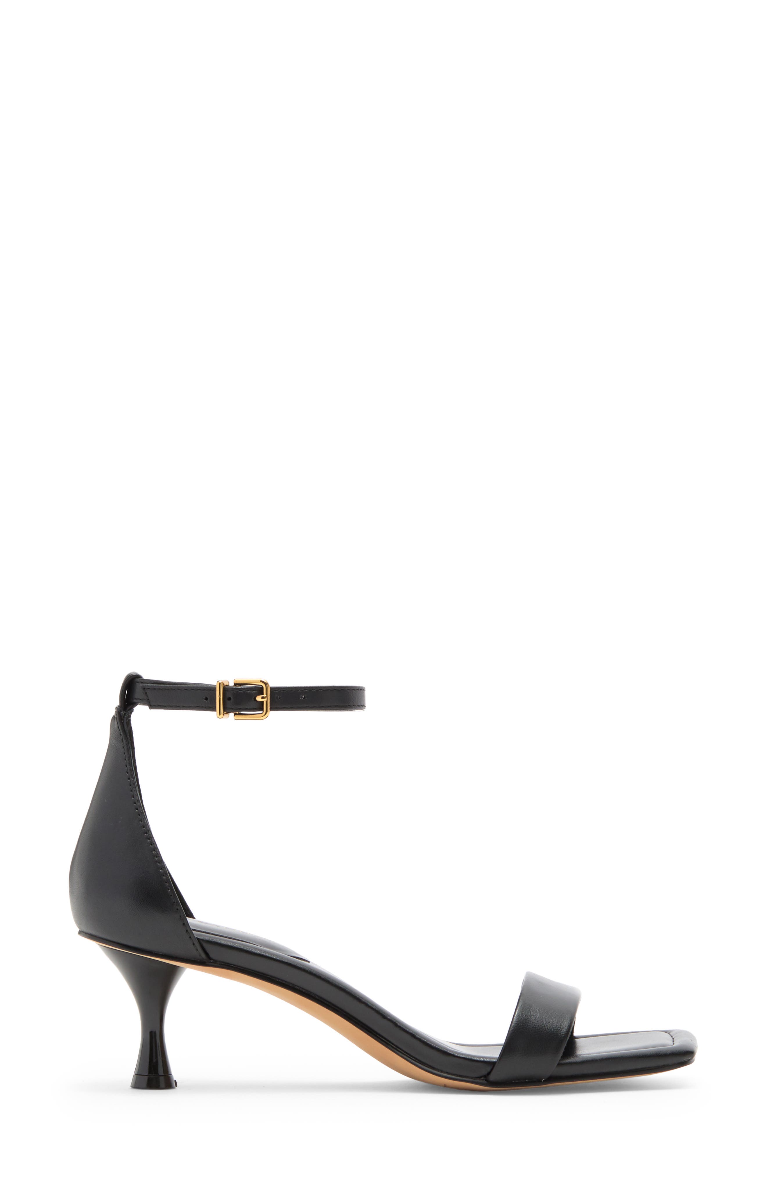 Vinkely Square Toe Kitten Heel Sandal