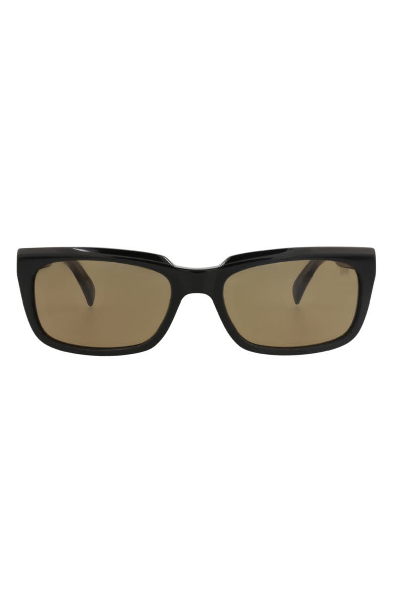Dunhill 57mm Square Sunglasses, Main, color, Black Black Brown