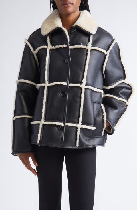 Isabella Faux Shearling & Faux Leather Jacket