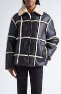 Stand Studio Isabella Faux Shearling & Faux Leather Jacket