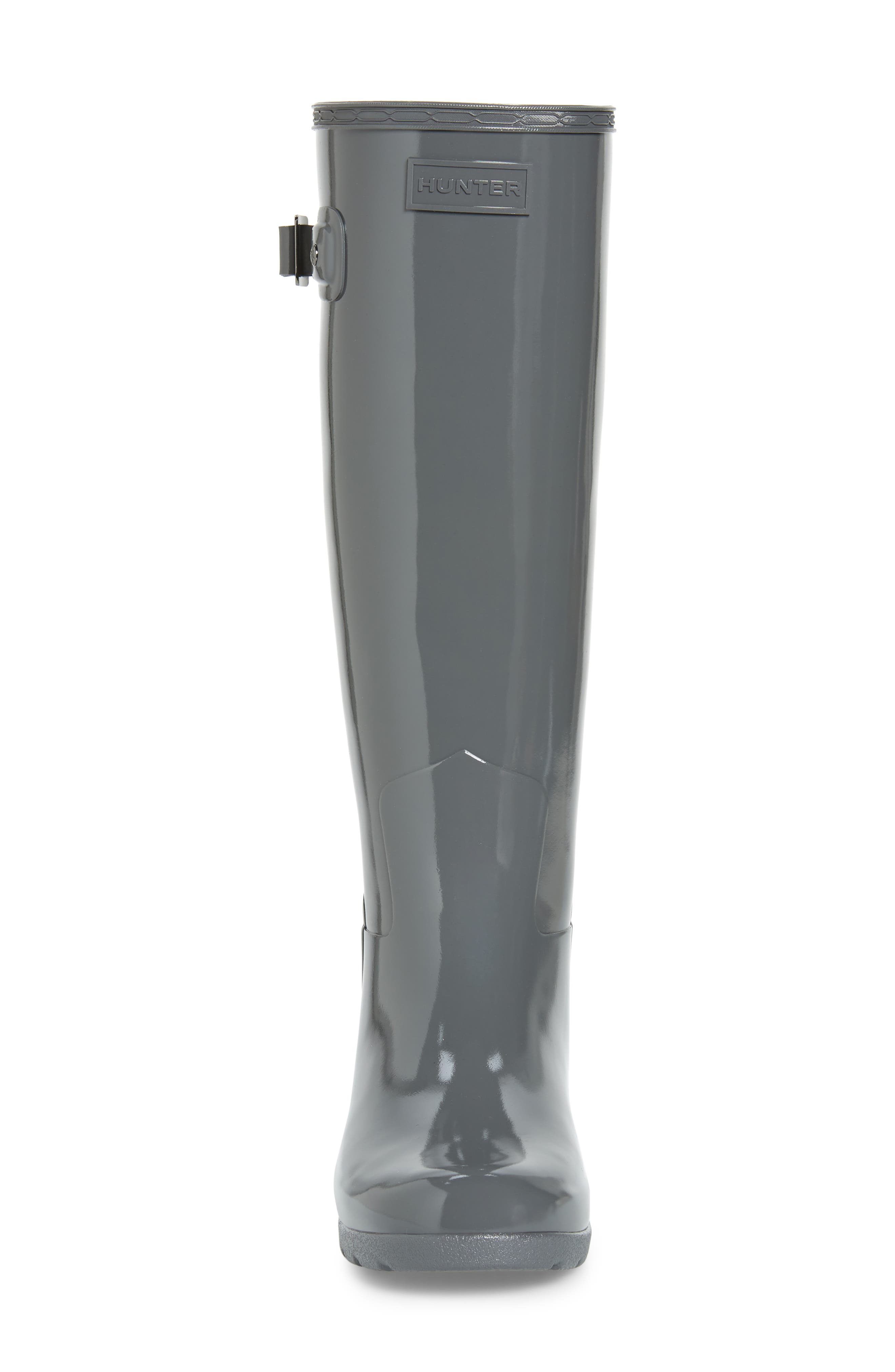 Original Refined High Gloss Waterproof Rain Boot, Alternate, color, STRATUS