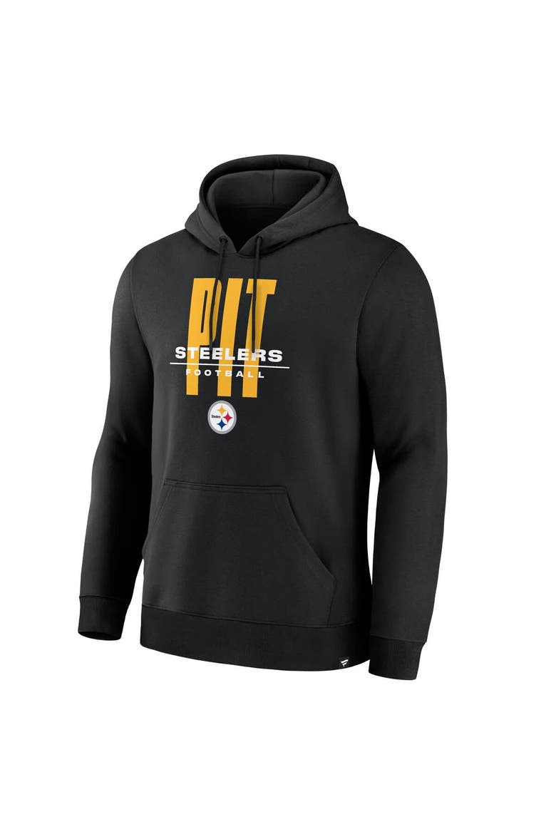 Men's Fanatics Black Pittsburgh Steelers Right Tackle Legacy Pullover Hoodie, Alternate, color, Black