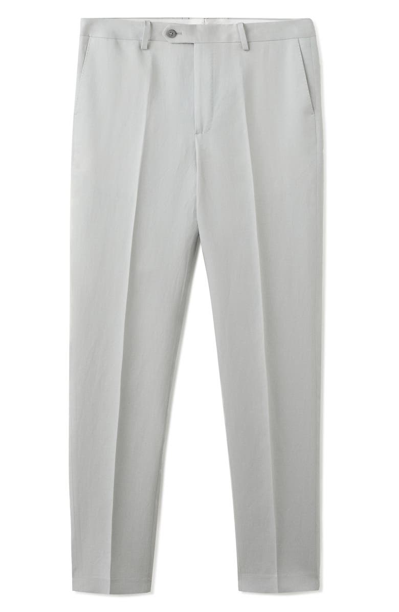 MANGO Amalfi Slim Fit Suit Trousers, Alternate, color, Grey