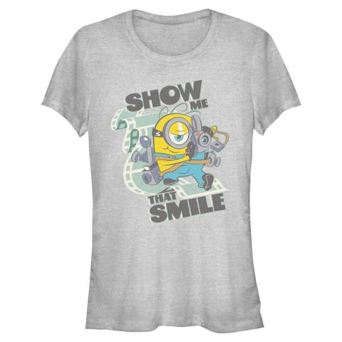 Junior's Minions & Monsters Smile At the Camera  Graphic T-Shirt
