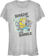 Minions & Monsters Junior's Minions & Monsters Smile At the Camera Graphic T-Shirt