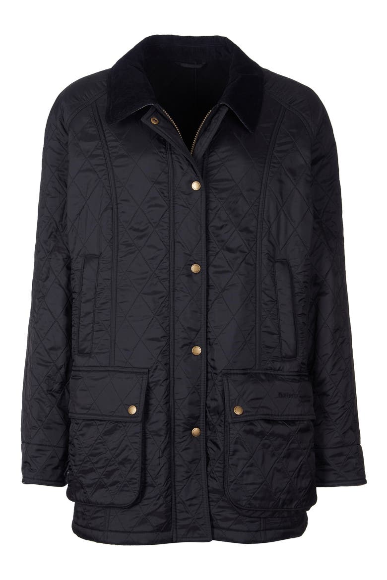 Beadnell Polarquilt Jacket, Alternate, color, BLACK/BLACK