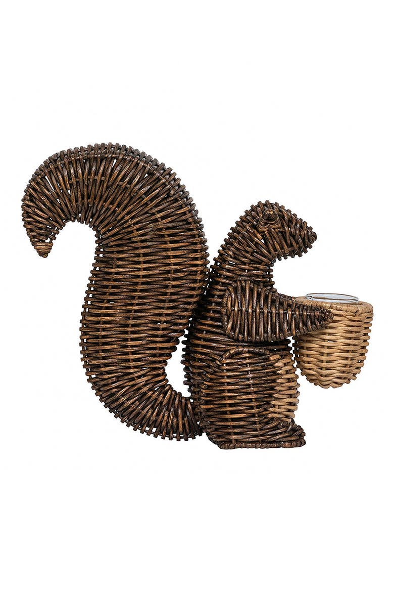 Devon Will Squirrel Vase, Alternate, color, BROWN