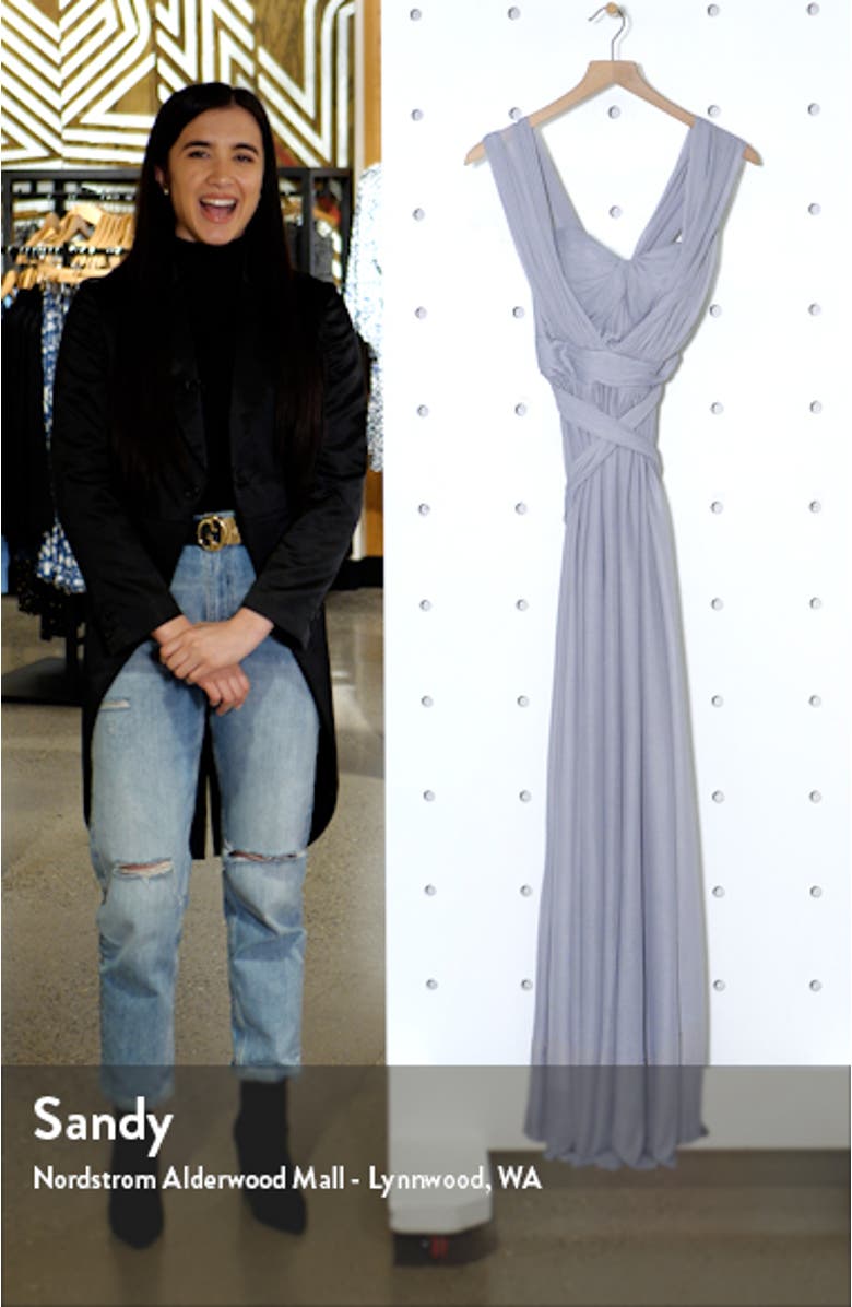 Chicky Convertible Neck Tulle Gown, sales video thumbnail