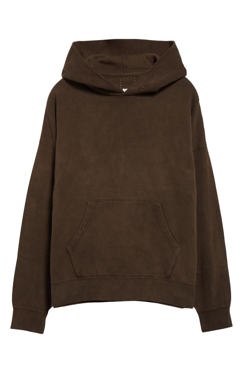 VISVIM Amplus Cotton Fleece Hoodie, Alternate, color, Dark Mud