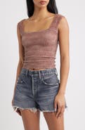 Free People Love Letter Floral Knit Camisole