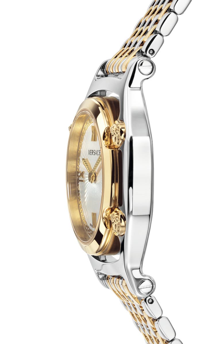 Versace Medusa Frame Bracelet Watch, 36mm, Alternate, color,