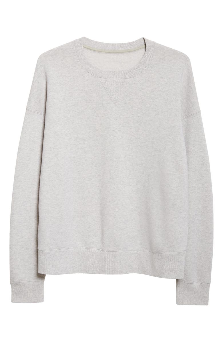 VISVIM Jumbo Fine Wool
Cotton Sweatshirt, Main, color, Grey
