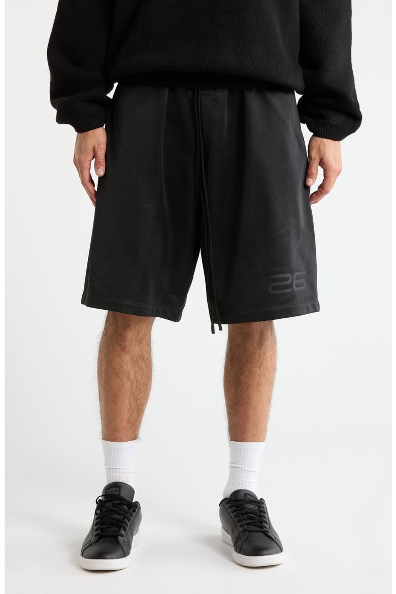 Relaxed Sweat Shorts, Main, color, VINTAGE BLACK