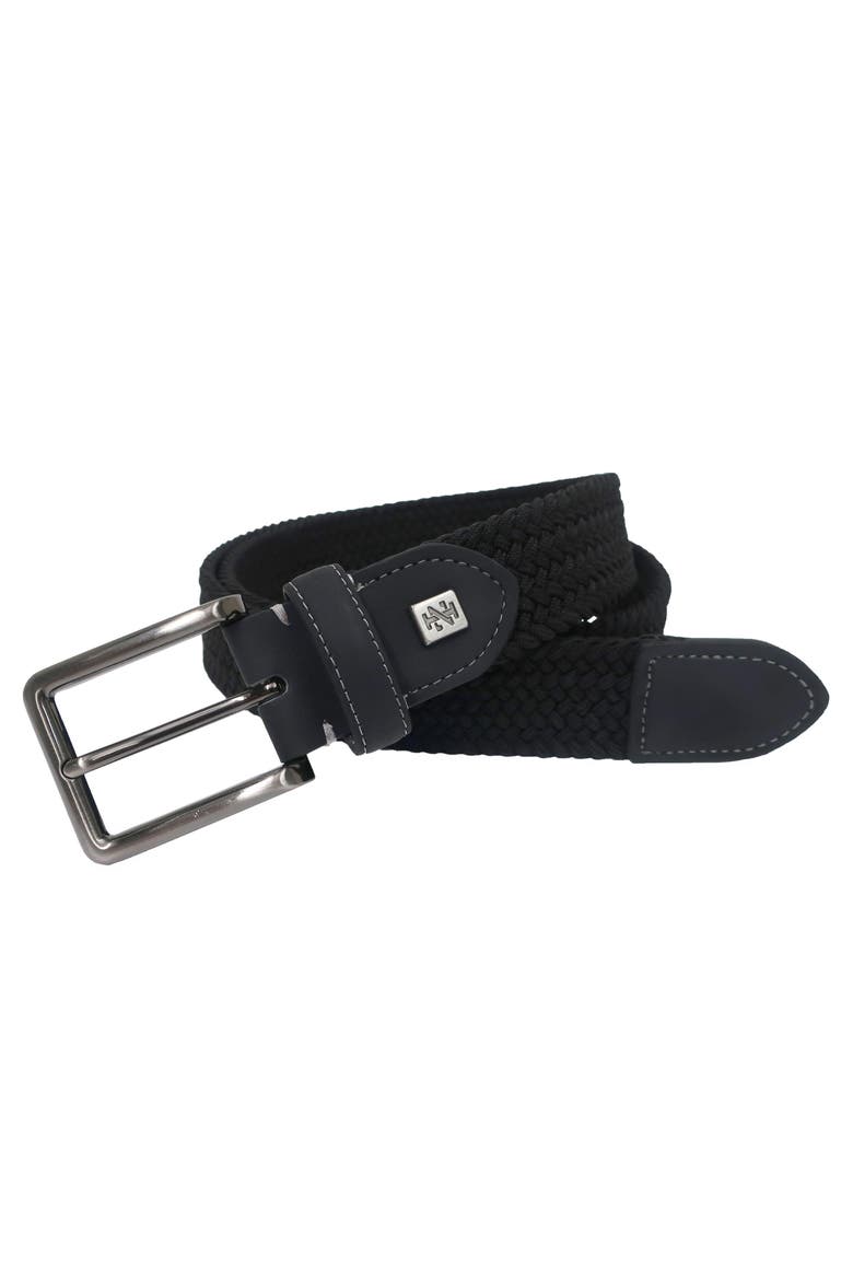 Golf Woven Stretch Belt, Main, color, Black