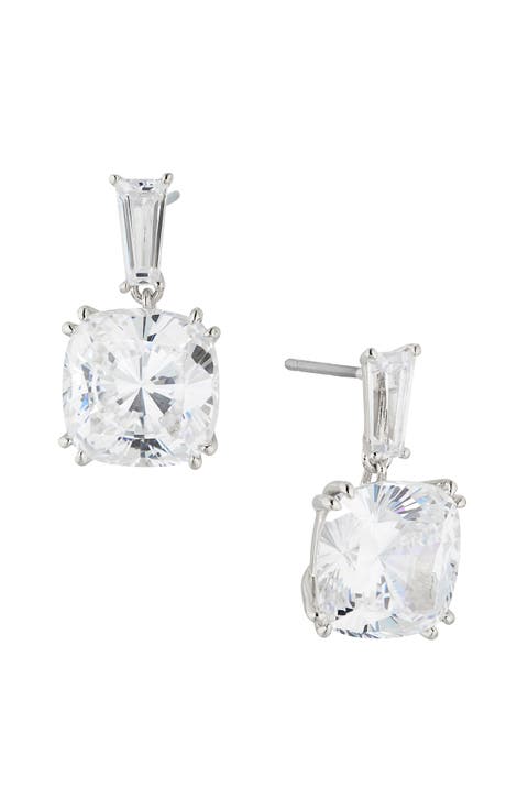 A la Carte Cubic Zirconia Drop Earrings