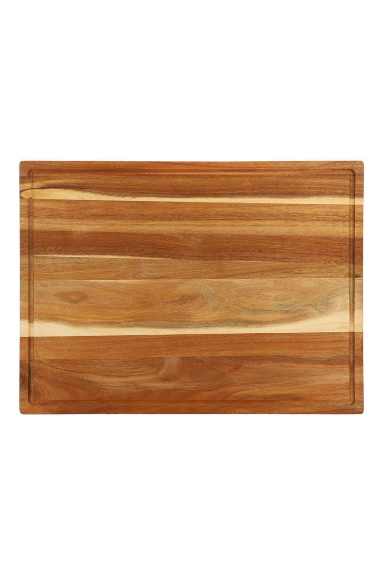 Acacia Wood 24 x 18 Inch Large Cutting, Prep and Serving Butcher Cutting Board, Alternate, color, Acacia