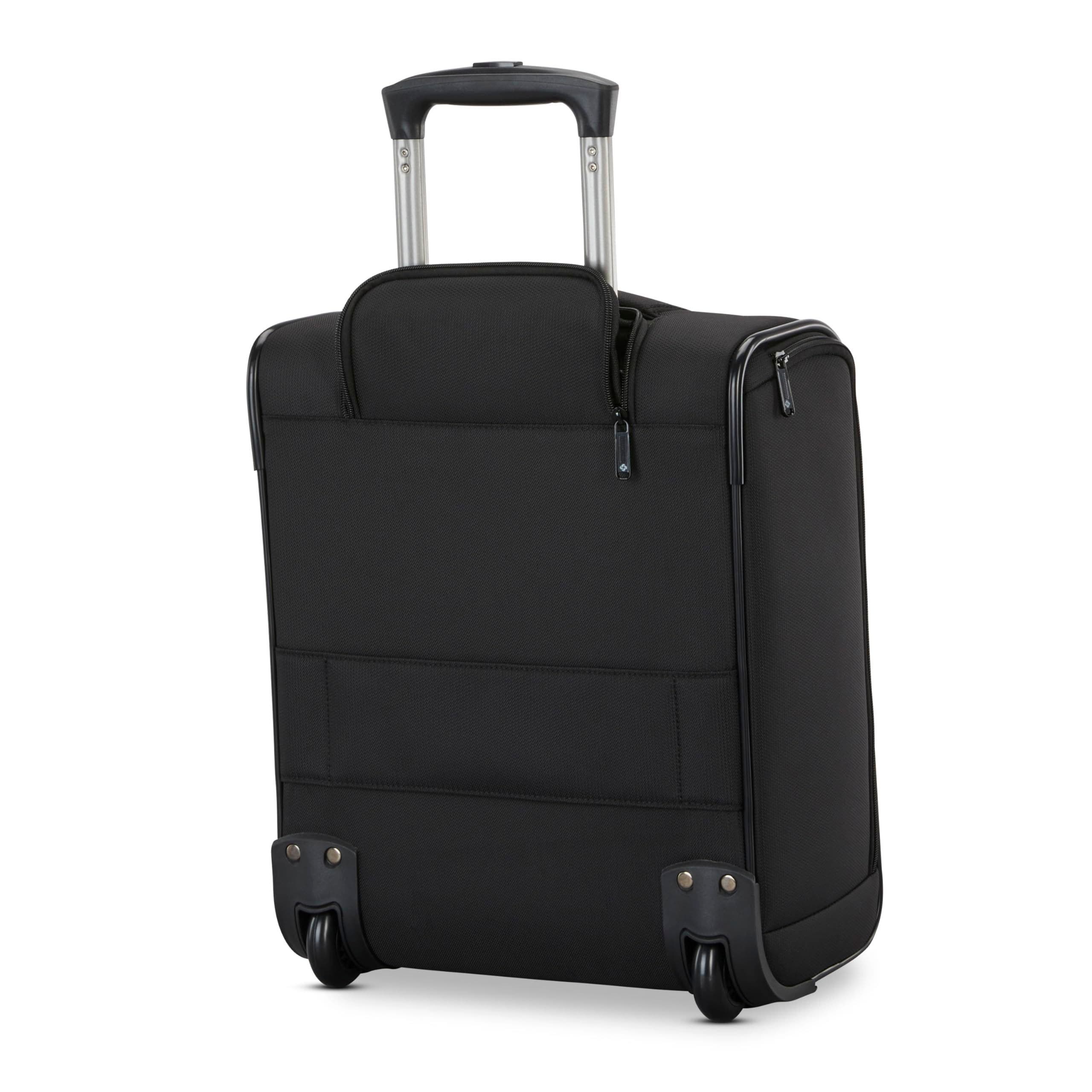 Samsonite Ascella 4 2-Wheel 16" Underseater Suitcase, Alternate, color, Black