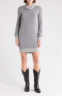 GO COUTURE Turtleneck Sweater Minidress
