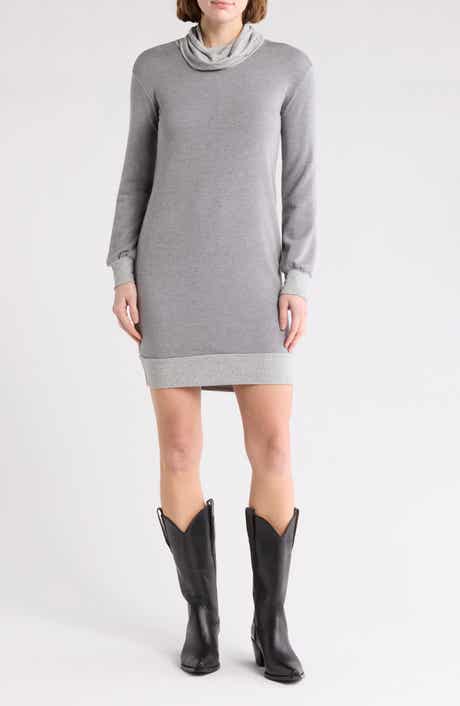 GO COUTURE Turtleneck Sweater Minidress