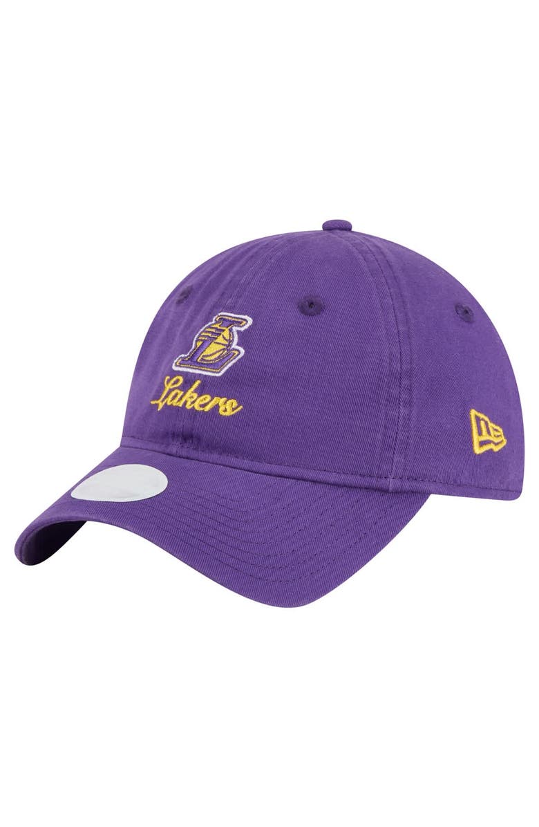 New Era Women's New Era  Purple Los Angeles Lakers Gameday Preppy 9TWENTY Adjustable Hat, Main, color, Purple