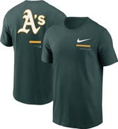 Nike Men's Nike Green Oakland Athletics Over the Shoulder T-Shirt