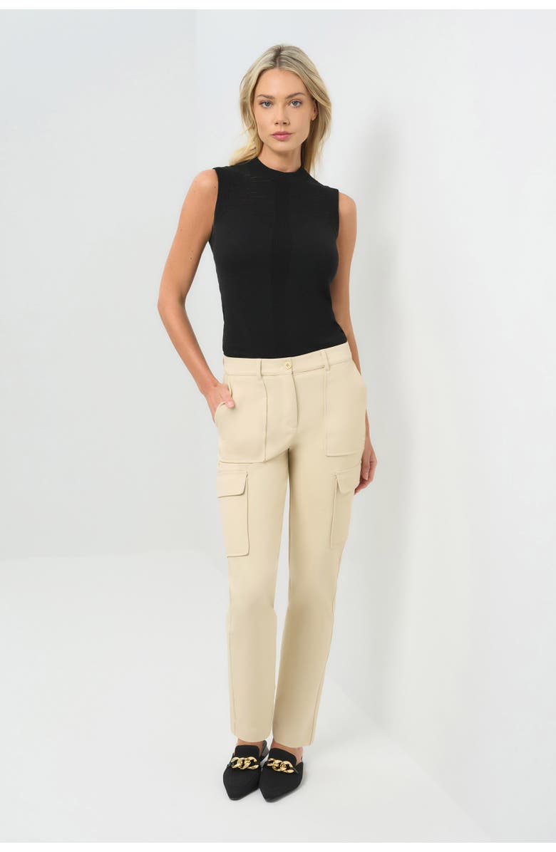 Anatomie Sloane Performance Twill Cargo Straight Leg Pant, Alternate, color, Wheat