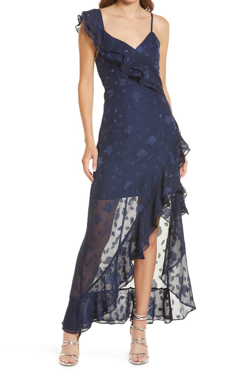 Lulus Forever Be Floral Sleeveless High-Low Dress, Main, color,