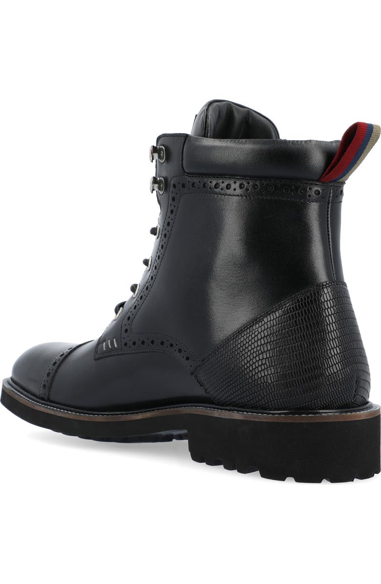 Thomas & Vine Tyrus Leather Cap Toe Combat Boot, Alternate, color,