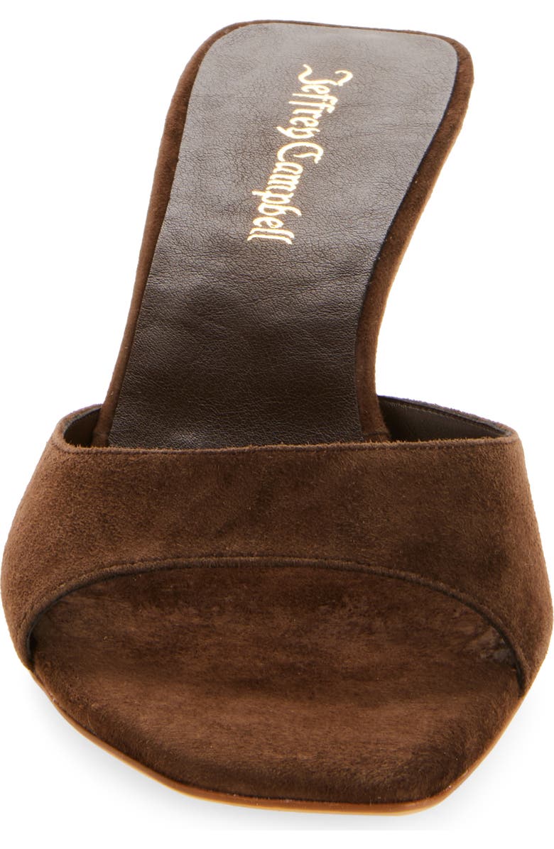 Jeffrey Campbell Cocoa Kitten Heel Slide Sandal, Alternate, color, Brown Suede