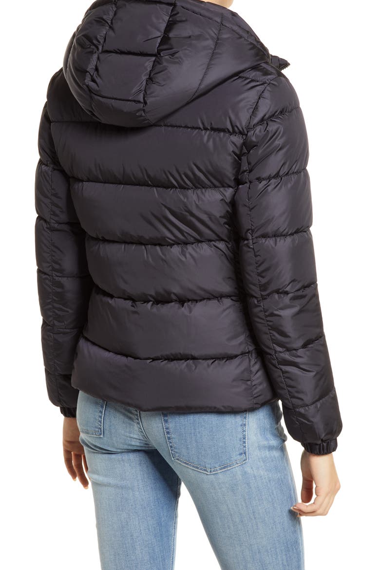 Tess Hooded Water Repellent Puffer Jacket, Alternate, color, BLACK
