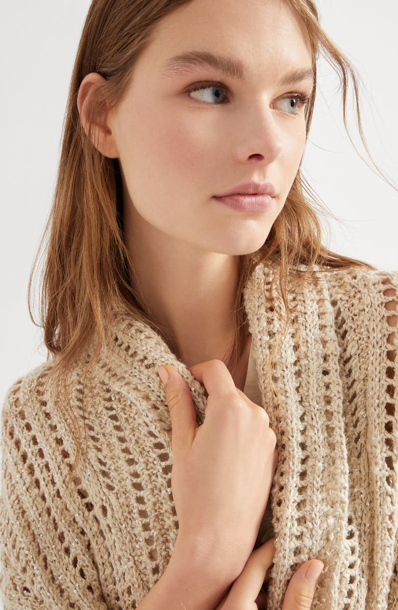 Brunello Cucinelli Dazzling cardigan, Alternate, color, 