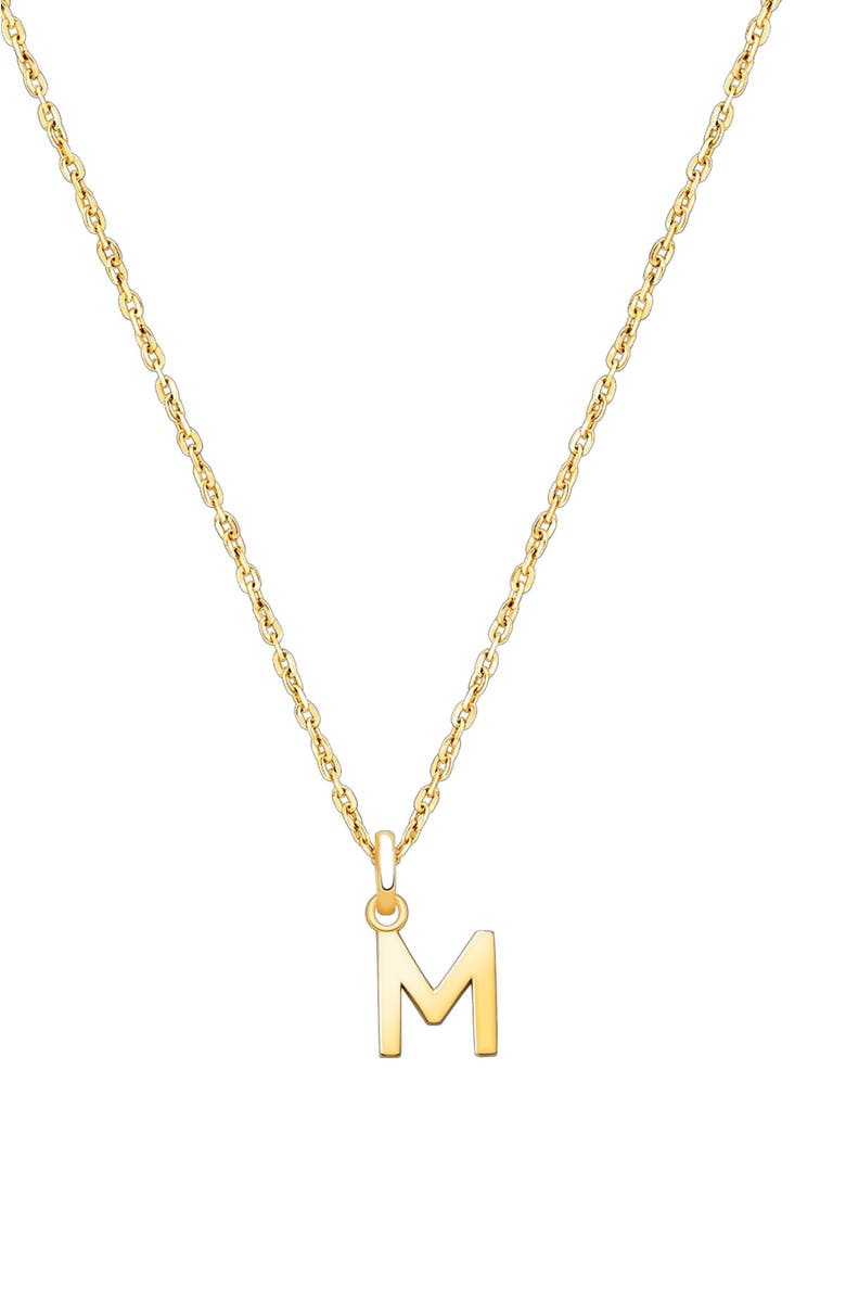 Tiny Blessings 14K Gold Modern Initial 12-14" Necklace, Main, color, 14K Gold - M
