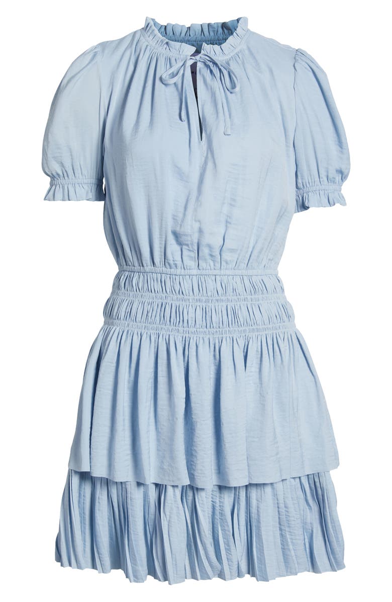 Sam Edelman Tiered Minidress, Alternate, color, Light Blue