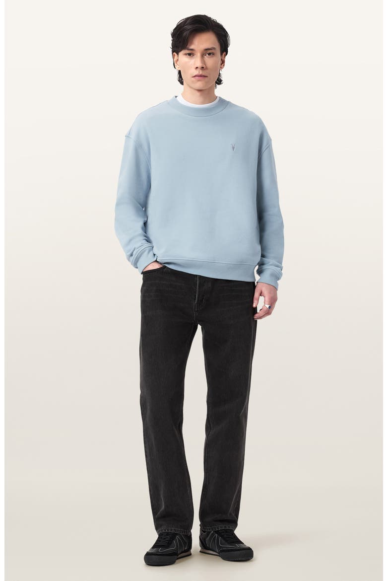 Asher Crewneck Sweatshirt, Alternate, color, MISTY BLUE