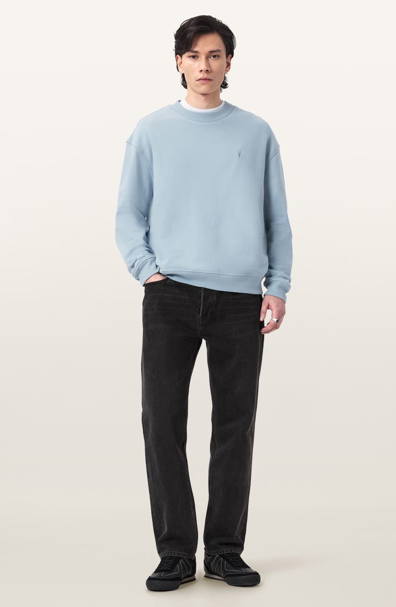 AllSaints Asher Crewneck Sweatshirt, Alternate, color, Misty Blue