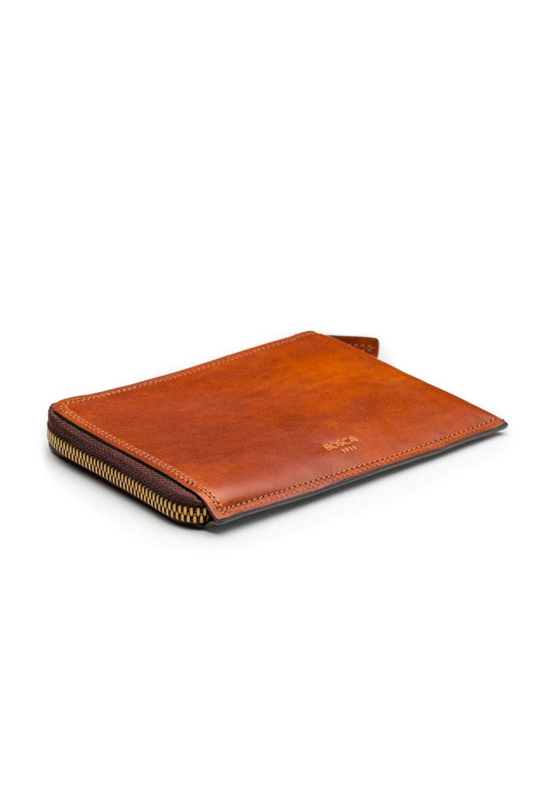 Dolce Leather Passport Case, Alternate, color, AMBER