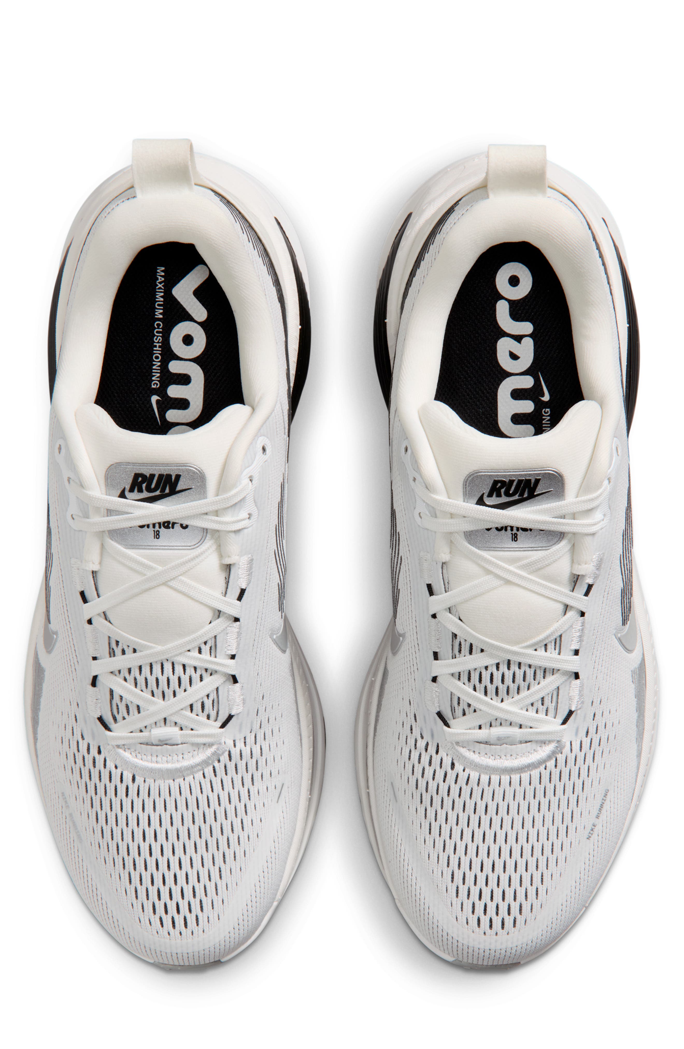 Vomero 18 Running Shoe, Alternate, color, SUMMIT WHITE/ SILVER