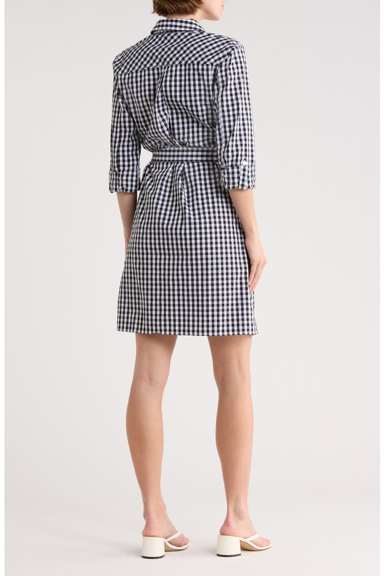 Belted Shirtdress, Alternate, color, BLACK/ BRIG