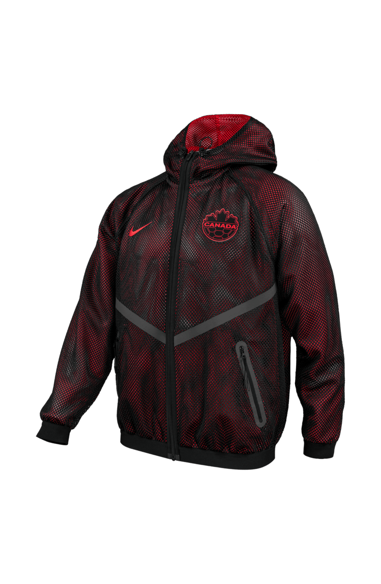 Nike Men's Nike Black Canada Soccer 2026 Anthem Mesh Dri-FIT Full-Zip Hooded Jacket, Main, color, Black