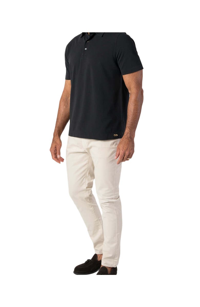 Robert Talbott Walker Short Sleeve Polo, Alternate, color, Black